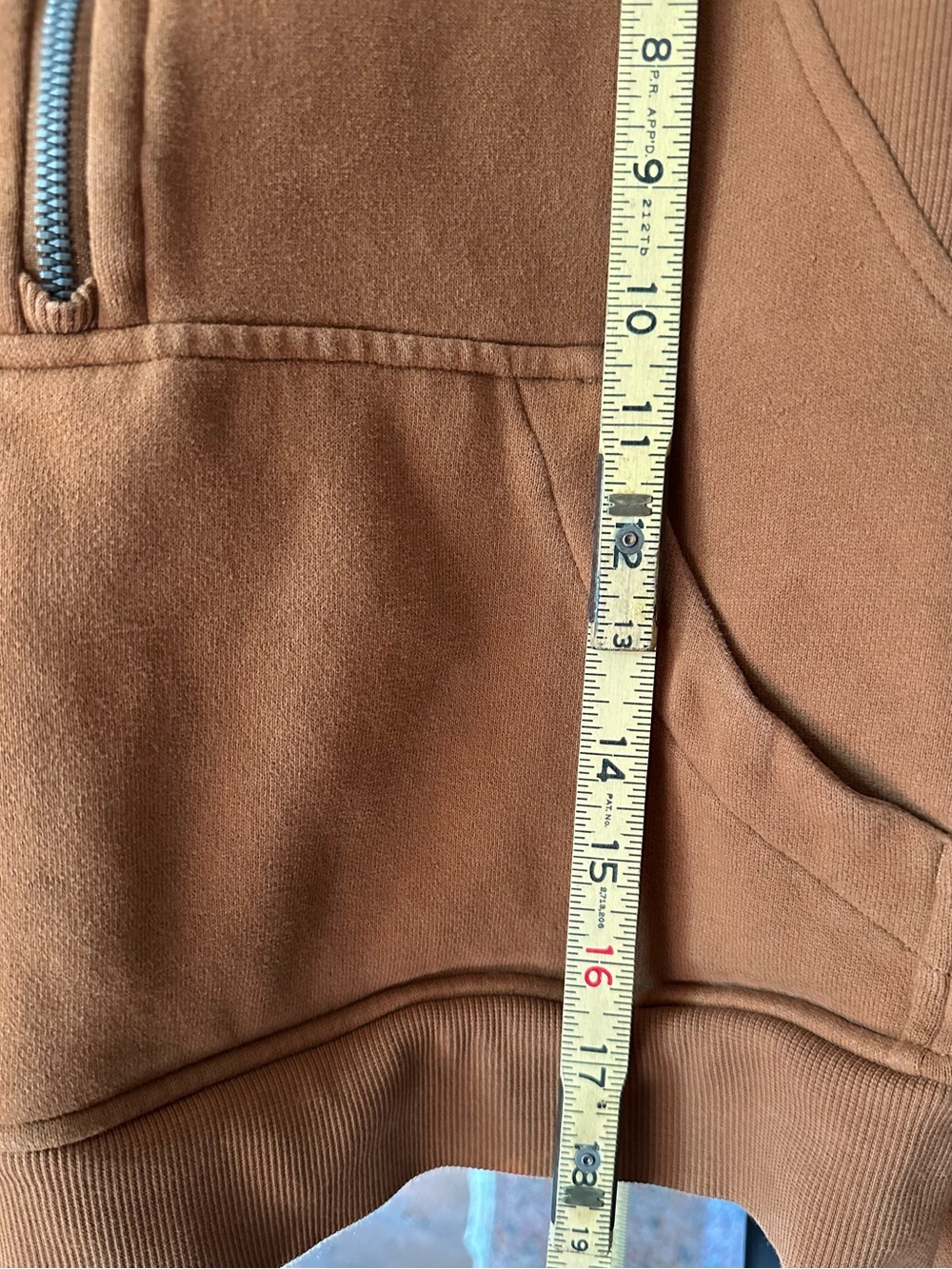 lululemon athletica Rust Brown Half-Zip Hooded Pullover - Picture 6 of 7